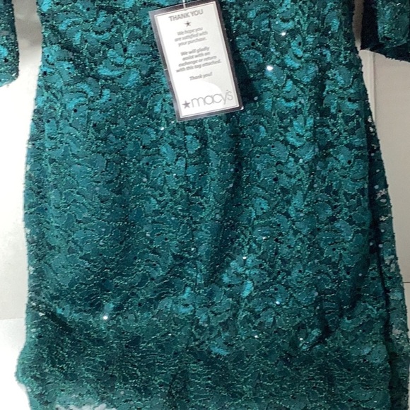 Connected
Women's Sequin-Lace 3/4-Sleeve Faux-Wrap Dress - Picture 9 of 10